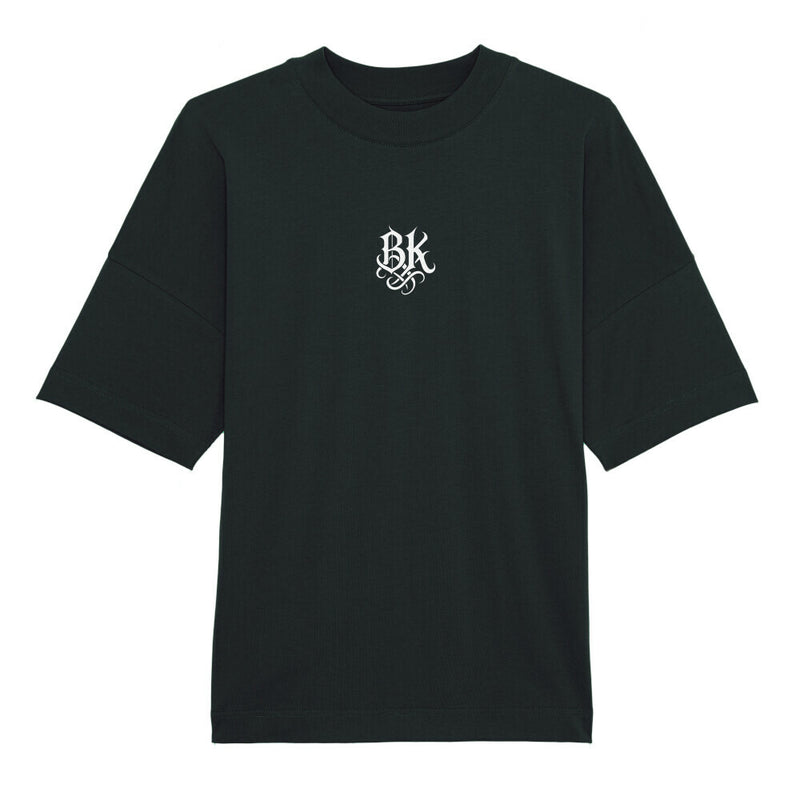 oversized organic tee streetwear Black BK BERZIK